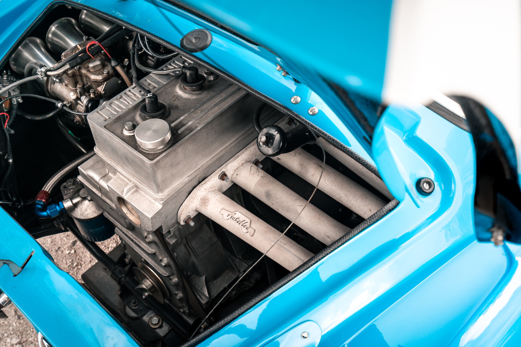 Moteur Renault 1800 de l'Alpine A110 VB Bis avec collecteur Autobleu