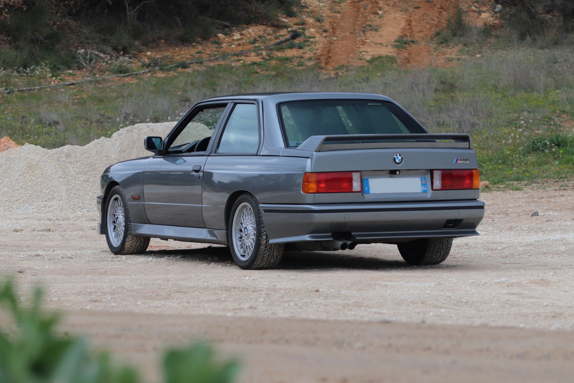 BMW M3 E30 Evolution II Nogaro Silver trois-quarts arrière