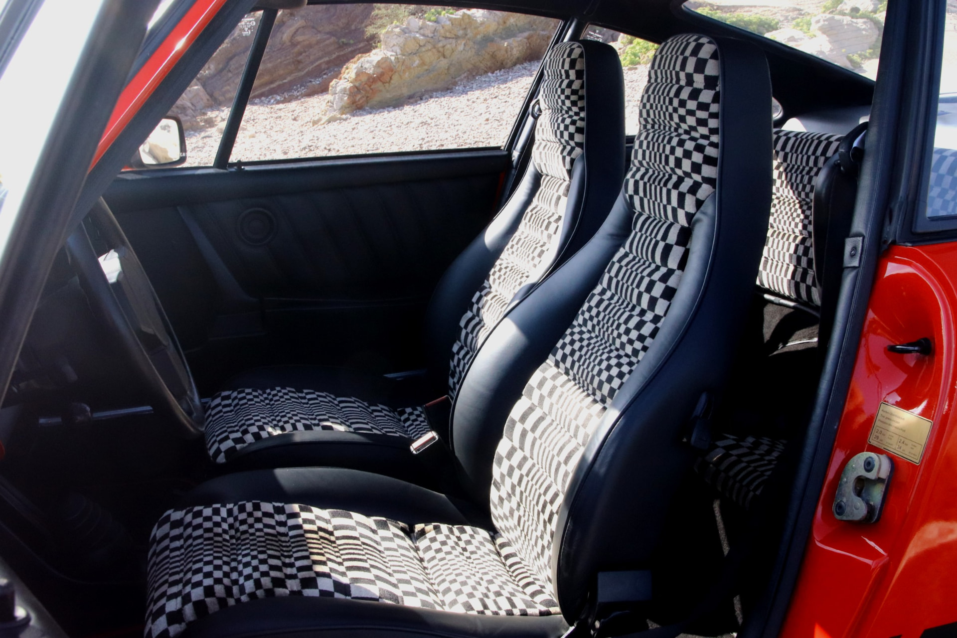 Sellerie à damier de la Porsche 911 SC